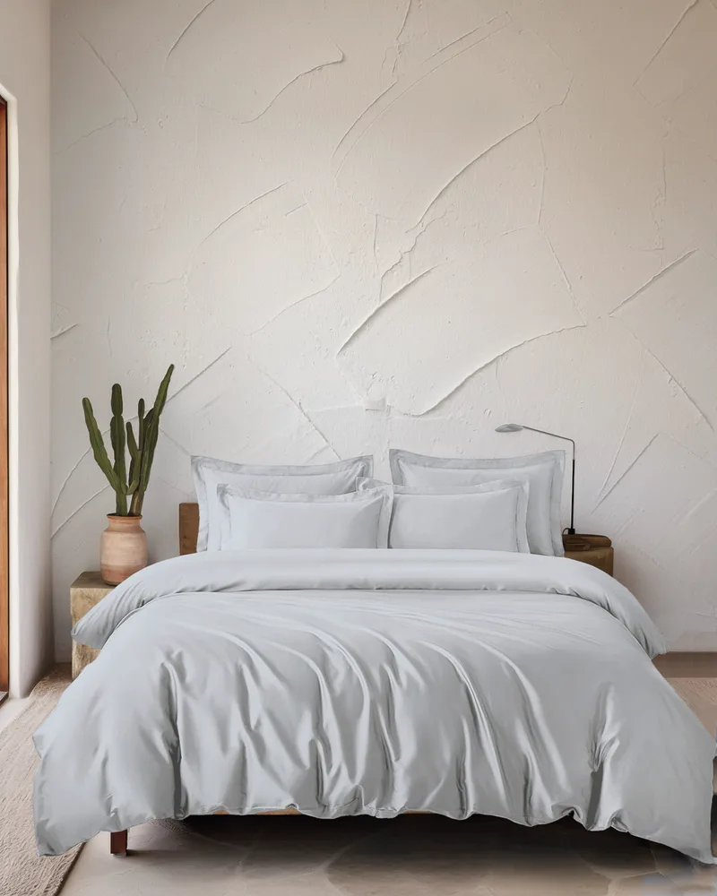Σετ παπλωματοθηκη υ/δ (240χ260) glacier silver, rythmos home