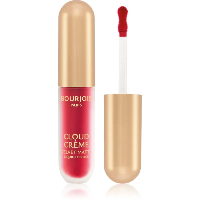 Bourjois Cloud Crème Velvet Matte υπερ ματ υγρό κραγιόν απόχρωση 07 Red-y or Not 3.1 ml
