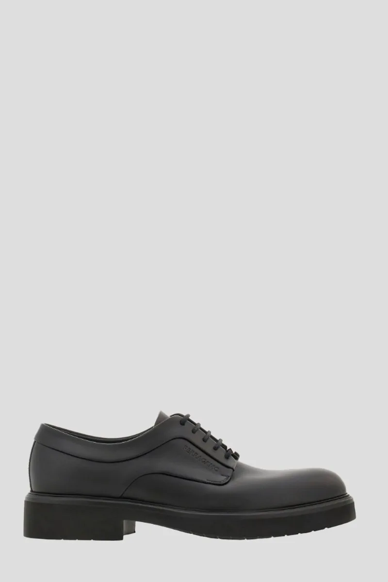 SALVATORE FERRAGAMO Ανδρικό Μαύρο Derby With Ornament