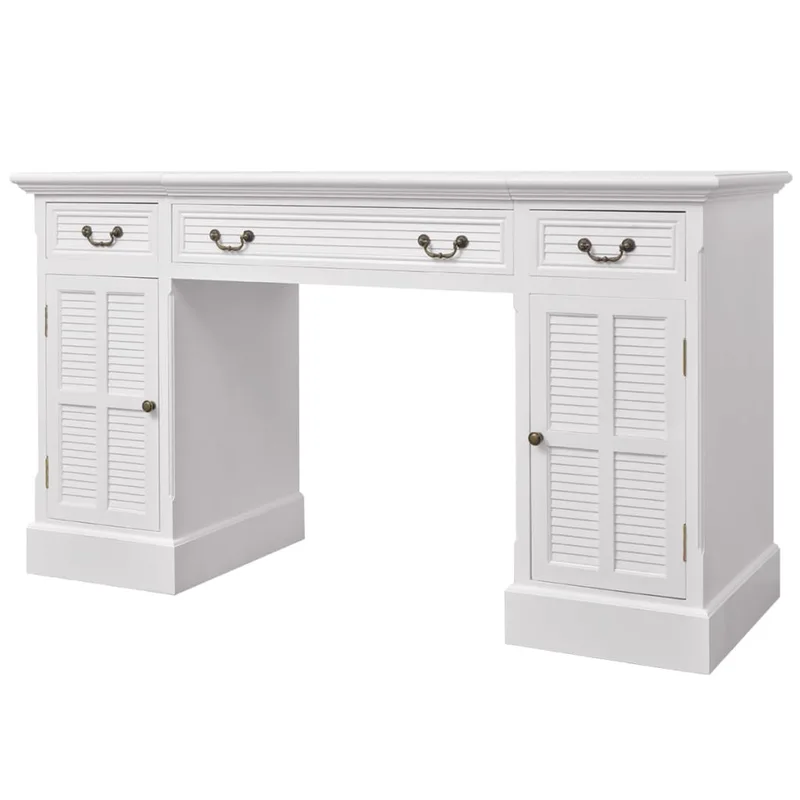 vidaXL Γ�αφείο Δ�ο ��εων Λευκ� 140 x 48 x 80 εκ.