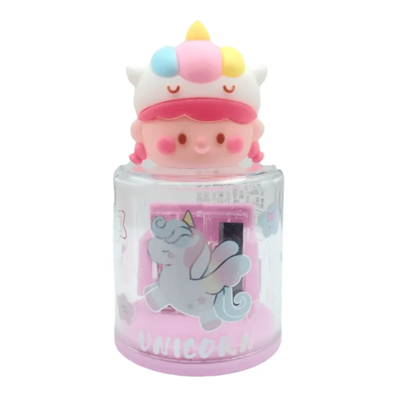 Ξύστρα Βαρελάκι Διπλή με Γόμα 3D Unicorn MC50916_U