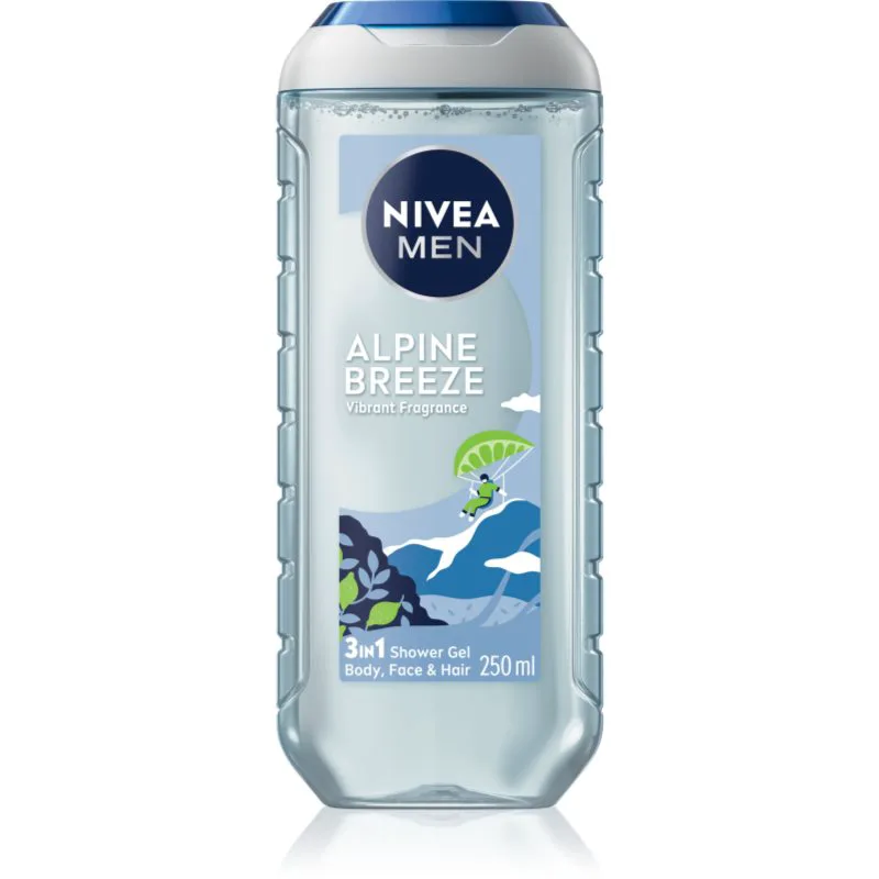 NIVEA MEN Alpine Breeze τζελ για ντους για σώμα και μαλλιά 250 ml