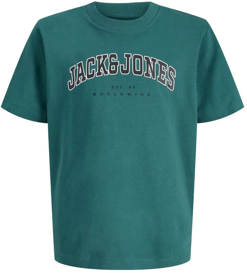 T-SHIRT JACK - JONES JJECALEB VARSITY 12258924 ΠΡΑΣΙΝΟ (176CM)-(16 ΕΤΩΝ)