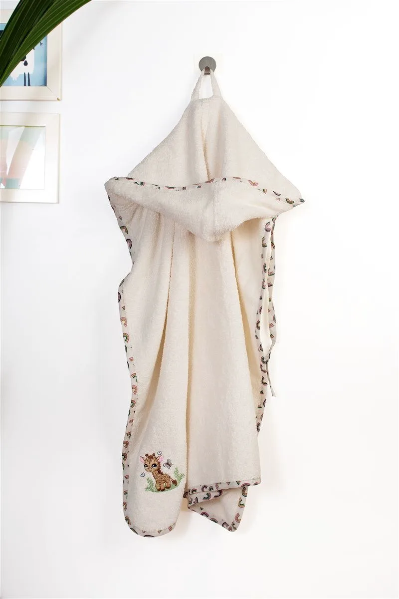 Βρεφική Κάπα Dimcol Giraffe 173 75X85 Ecru-Multi