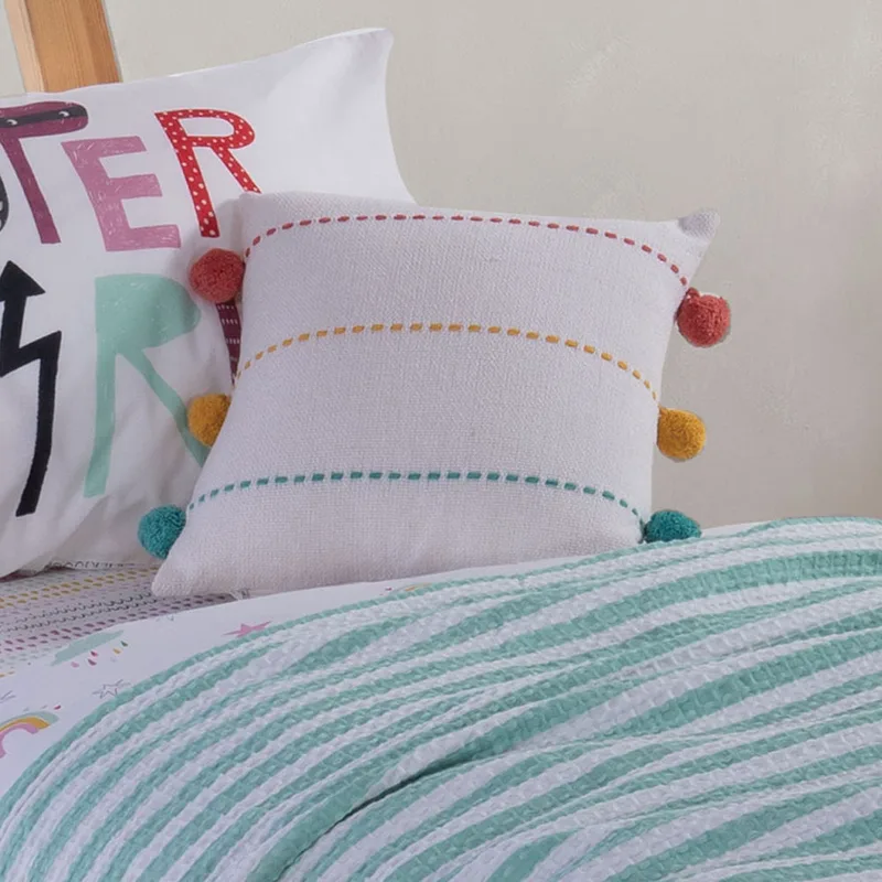 Διακοσμητικό Μαξιλάρι (35x35) Nef-Nef Homeware Line Coral/Yellow