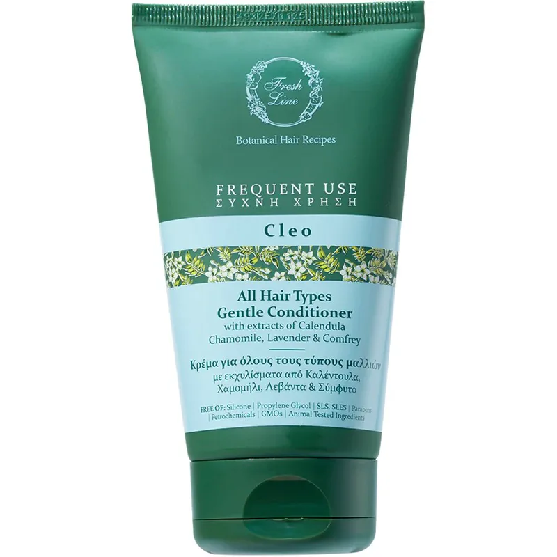 Fresh Line Botanical Hair Recipes Frequent Use Cleo All Hair Types Gentle Conditioner Μαλακτική Κρέμα Κλειώ για Ευαίσθητο Τριχωτό Κατάλληλη για Συχνή Χρήση 150ml