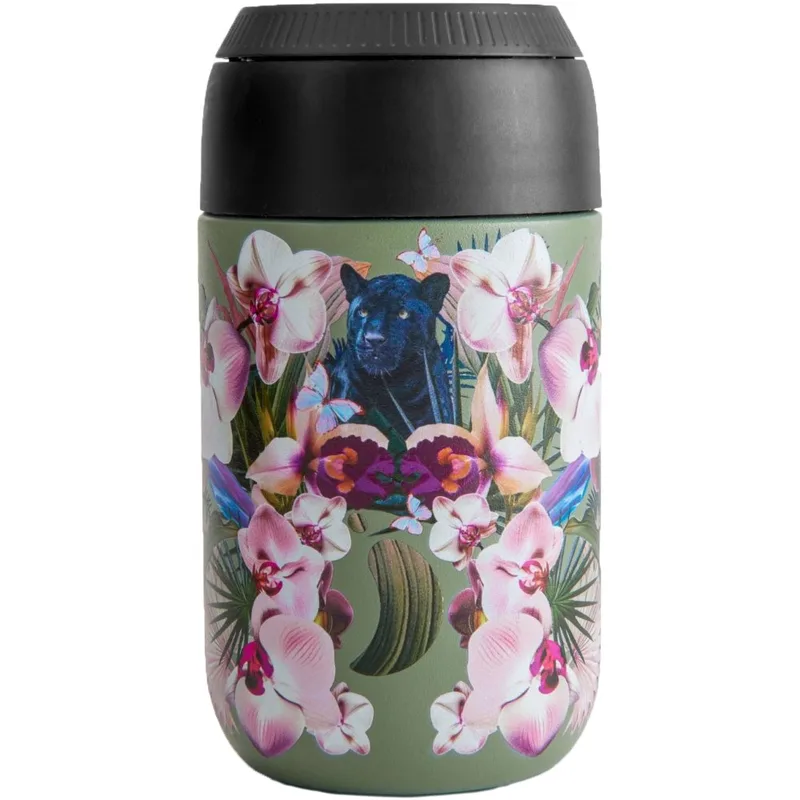 Chilly's Series 2 Coffee Cup Ανοξείδωτη Κούπα για Ζεστά & Κρύα Ροφήματα 340ml - Orchid Panther