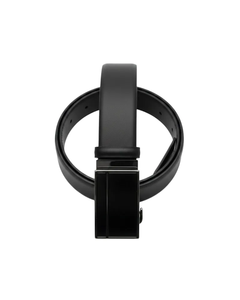 Guy Laroche Ανδρική Δερμάτινη Ζώνη Leather Belt GL F500/1 Μαύρο