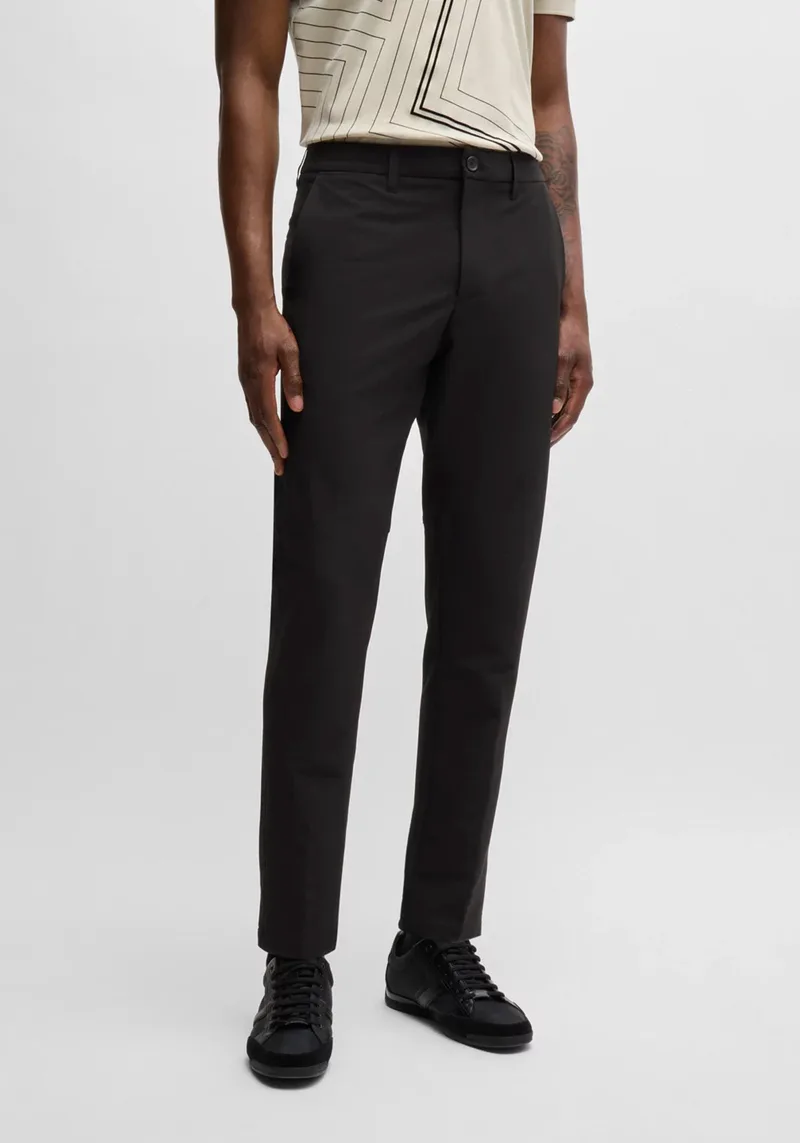 BOSS Υφασμάτινο Παντελόνι της σειράς Commuter - 50495497 001 Black