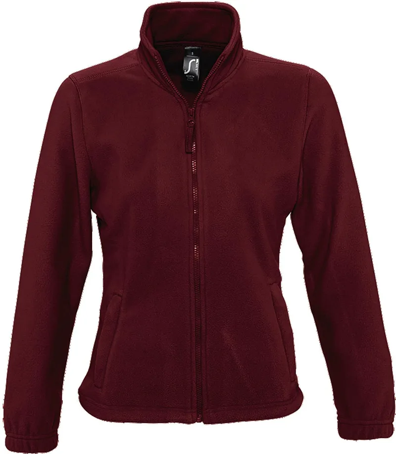 Γυναικεία ζακέτα fleece North Women SOLS 54500 Burgundy