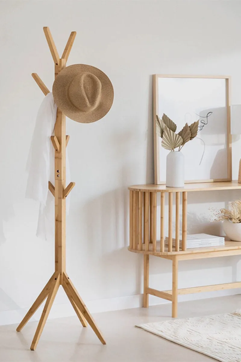 Καλογερος Απο Φυσικο Ξυλο Πευκου 35x35x170cm Μονόχρωμο GTR