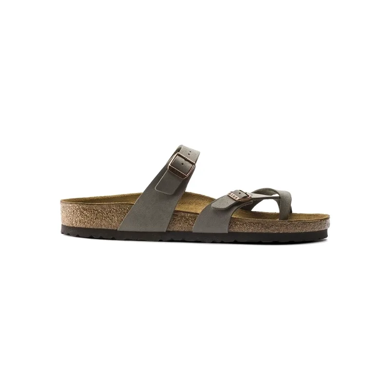 Σανδάλια χωρίς τακούνι BIRKENSTOCK Mayari Nobuck Birko-Flor Regular - Mocca