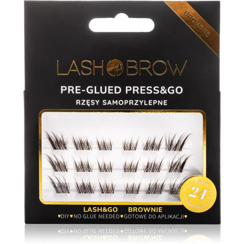 Lash Brow Press&Go Self-Adhesive Eyelashes αυτοκόλλητες βλεφαρίδες τουφάκια Lashy Brownie 1 τμχ