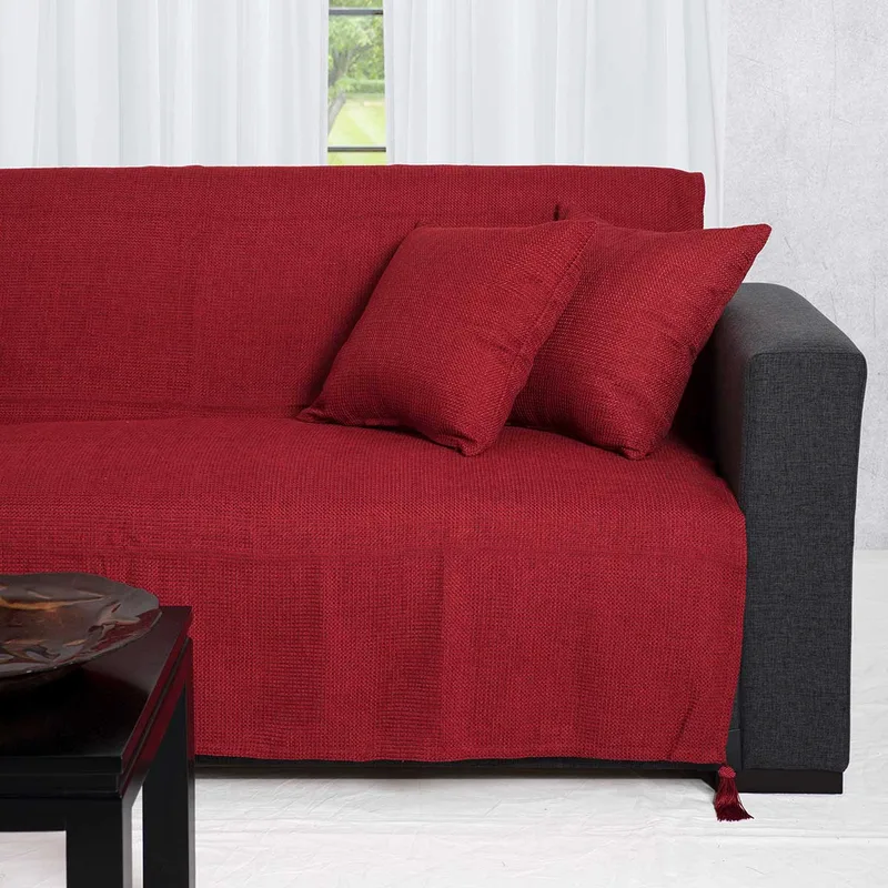 Ριχτάρι Καναπέ Διθέσιου (180x250) Silk Fashion 9925 Κόκκινο