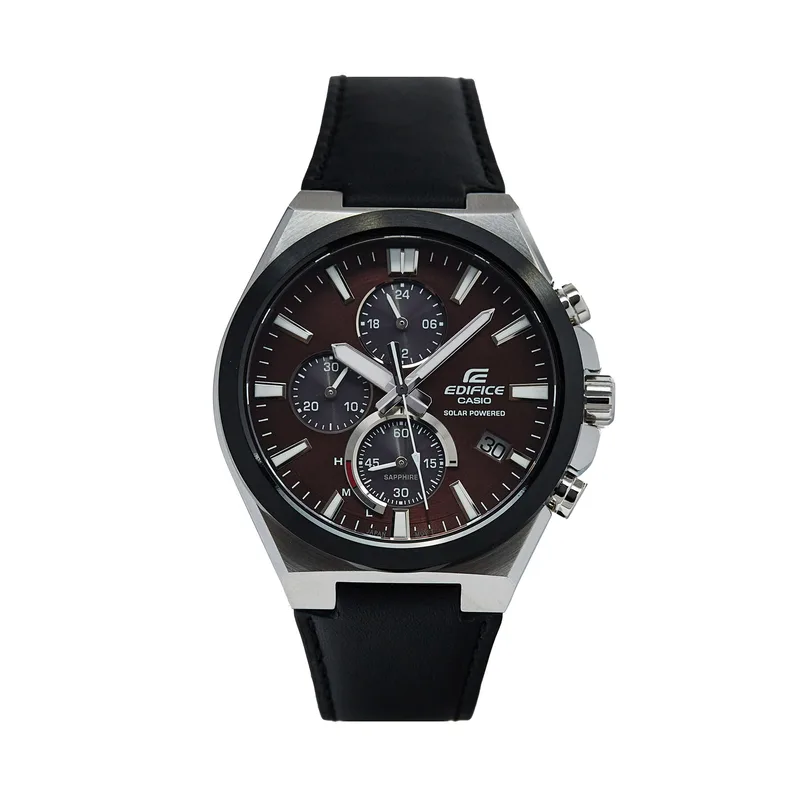 Ρολόι Casio Edifice Solar Powered Chronograph EFS-S630BL-5AVUEF Μαύρο