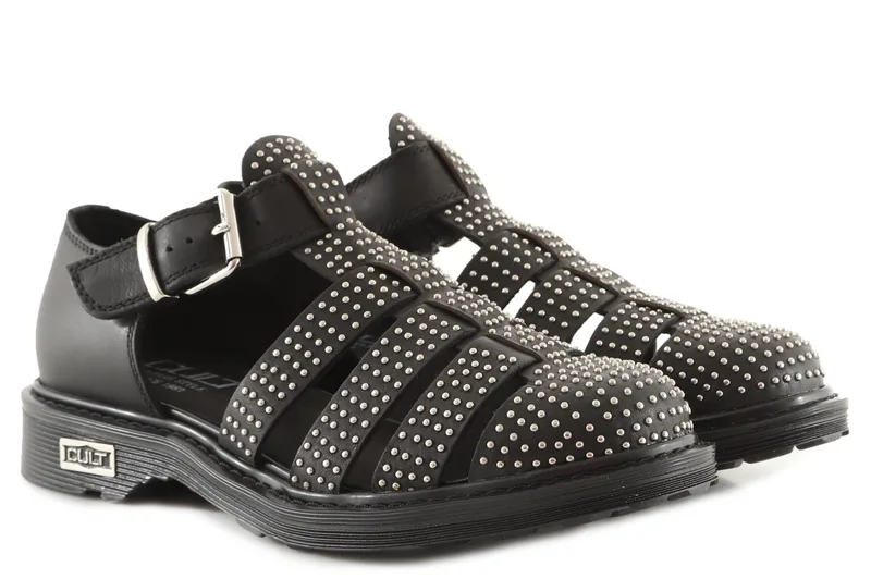 Σανδάλια Cult Sabbath 3385 Leather CLW338503-BLACK-STUDS Γυναικείο