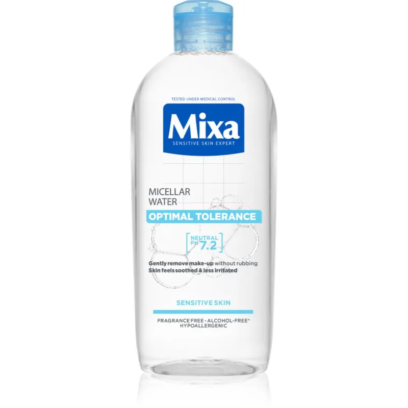 Mixa Optimal Tolerance μικυλλιακό νερό για να καταπραύνει την επιδερμίδα πρόσωπου 400 ml