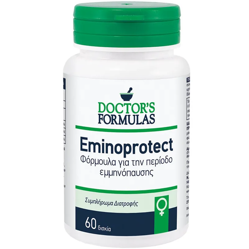 Doctor's Formulas Eminoprotect Συμπλήρωμα Διατροφής με Βοτανικά Εκχυλίσματα, Βιταμίνες του Συμπλέγματος Β & Μαγνήσιο για την Υποστήριξη του Γυναικείου Οργανισμού Κατά την Εμμηνόπαυση 60tabs