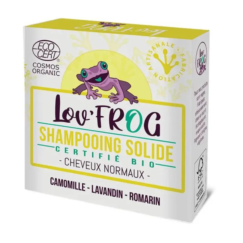 Lov'Frog Solid Shampoo for Normal Hair Certified Organic 50g