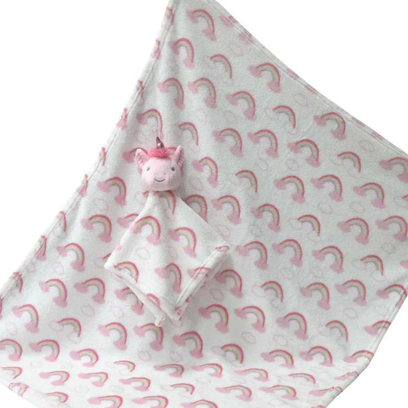 Κουβέρτα Fleece + Λούτρινο (Σετ 3 Τμχ) Αγκαλιάς Viopros 731 Ροζ