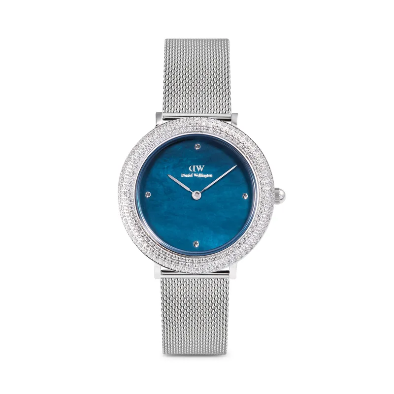 Ρολόι Daniel Wellington Crystalline Bezel 3 DW00100825 Ασημί
