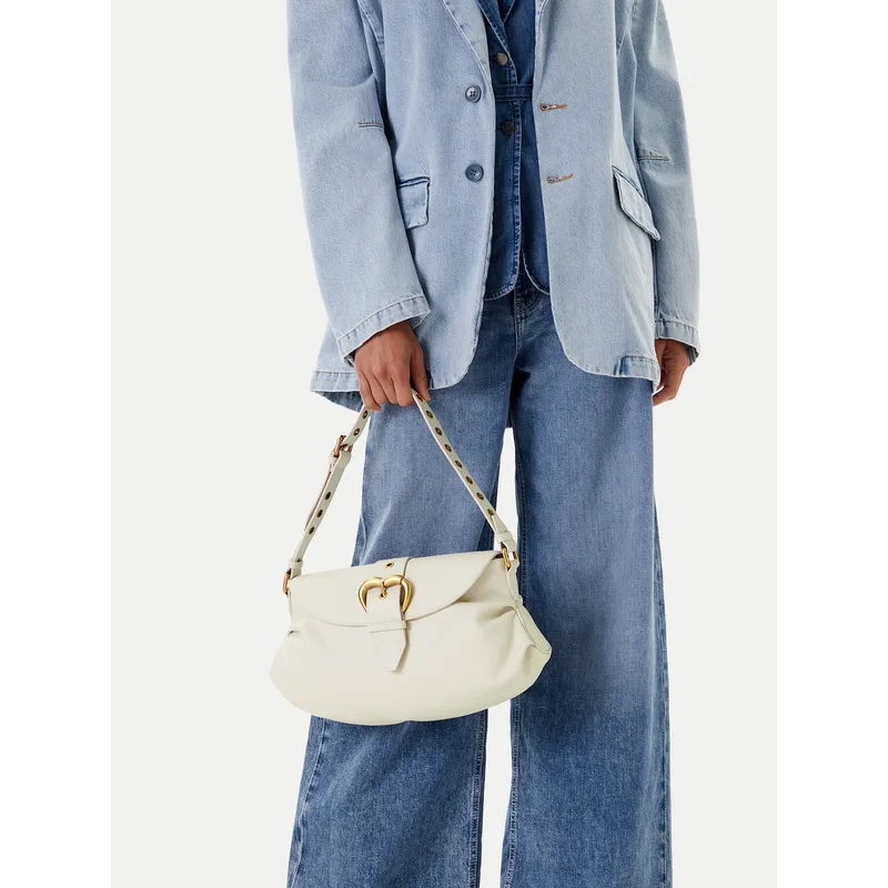Τσάντα PINKO Jolene Shoulder Classic PE 25 PLTT 102801 A270 Λευκό