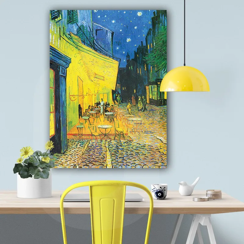 OUTLET Πινακας σε καμβά VAN GOGH - CAFÉ TERRACE 30x40cm