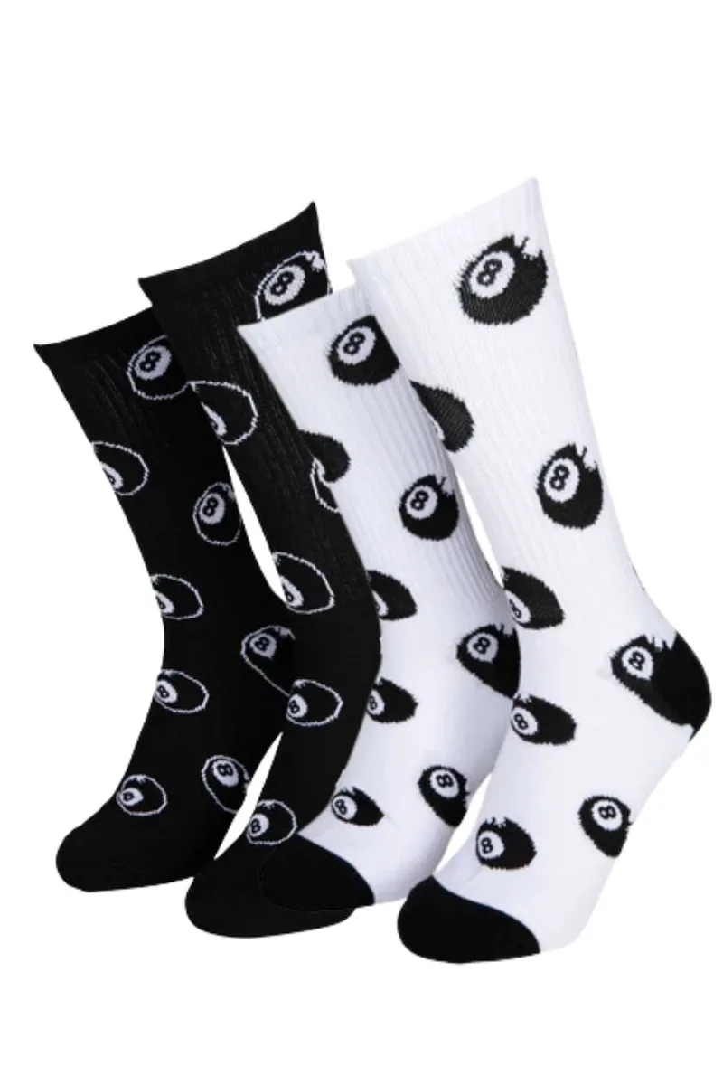 SANTA CRUZ Κάλτσες Winkowski Eight Ballr Socks (2 Pack) - WHITE-SCA-SCK-0601-WHITE