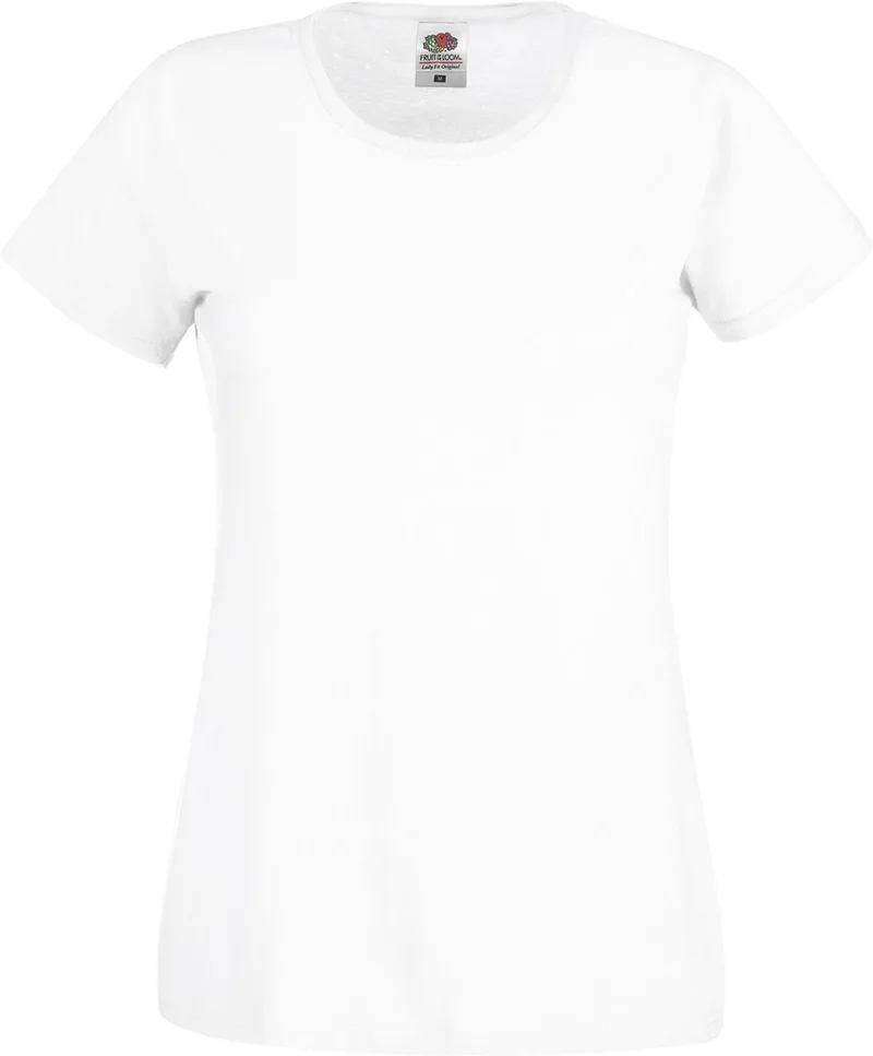 Γυναικείο T-Shirt 61-420-0 Fruit of the Loom White