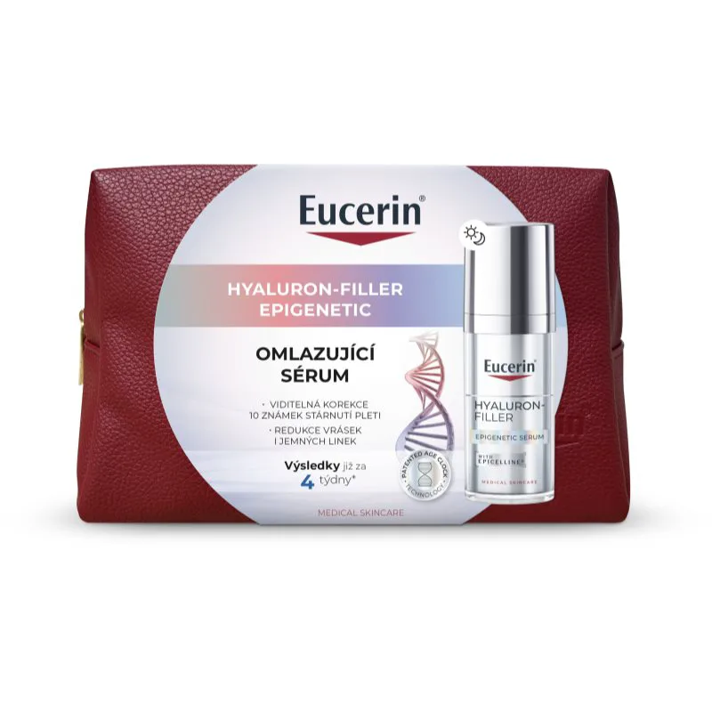 Eucerin Hyaluron-Filler Epigenetic ανανεωτικός ορός καλλυντικό τσαντάκι