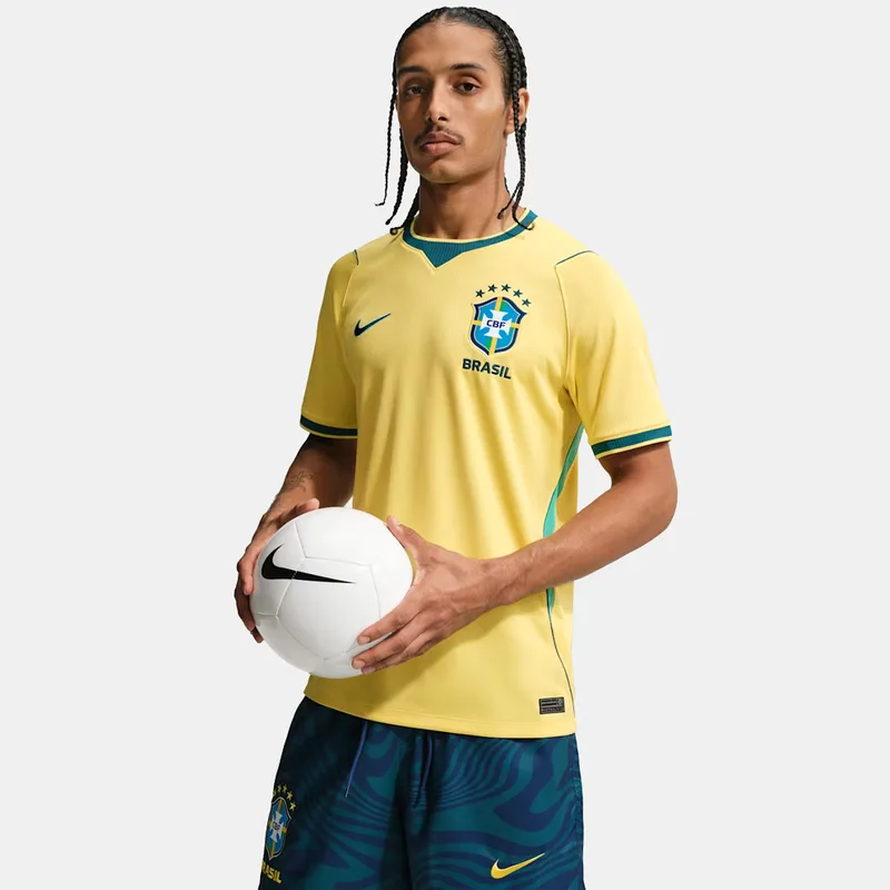 Nike Dri-FIT Εθνική Βραζιλίας 2026 Home Ανδρική Ποδοσφαιρική Φανέλα (9000257572_90948)