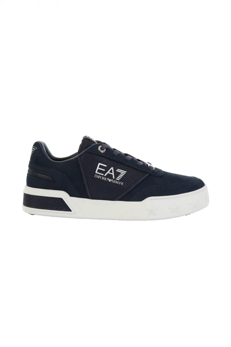 ARMANI 7 ΠΑΠΟΥΤΣΙΑ SNEAKERS LOGO ΜΠΛΕ