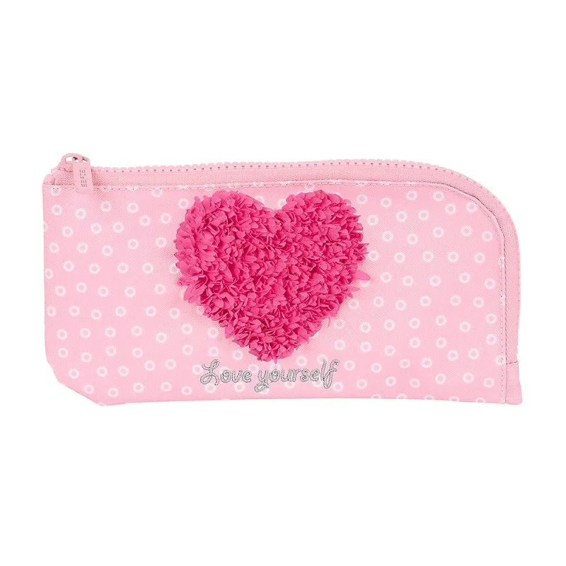 Κασετίνα Safta Love Yourself χρώμα Ροζ 23 x 11 x 1 cm