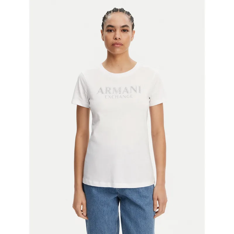 Armani Exchange T-Shirt XW000387 AF10354 U0002 Λευκό Regular Fit