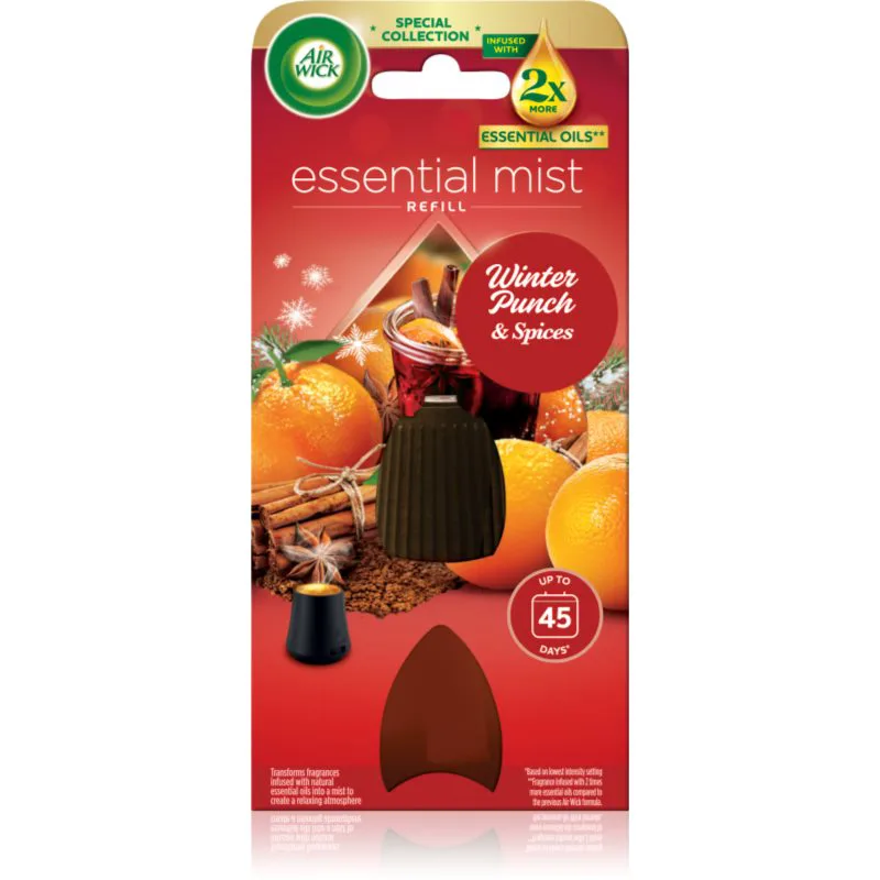 Air Wick Essential Mist Winter Punch & Spices ανταλλακτικό για διαχυτές αρώματος 20 ml