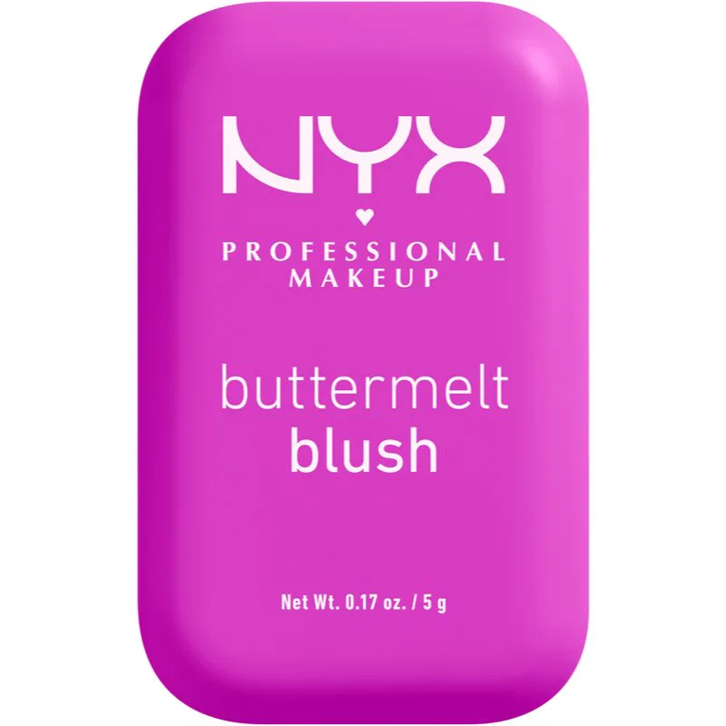 NYX Professional Makeup Buttermelt Blush πουδρέ ρουζ απόχρωση 12 All The Butta 5 γρ