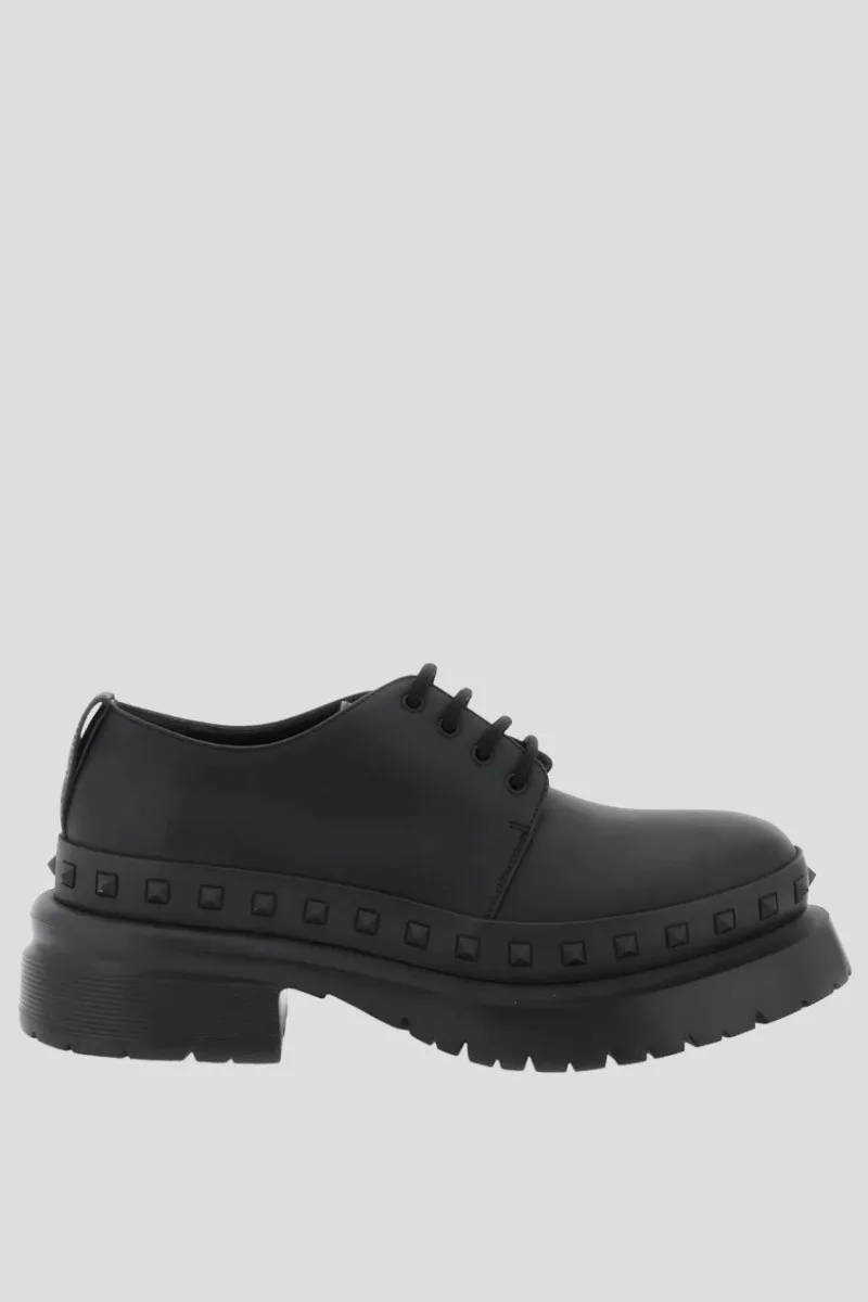 VALENTINO GARAVANI Ανδρικό Μαύρο Rockstud Black Loafers