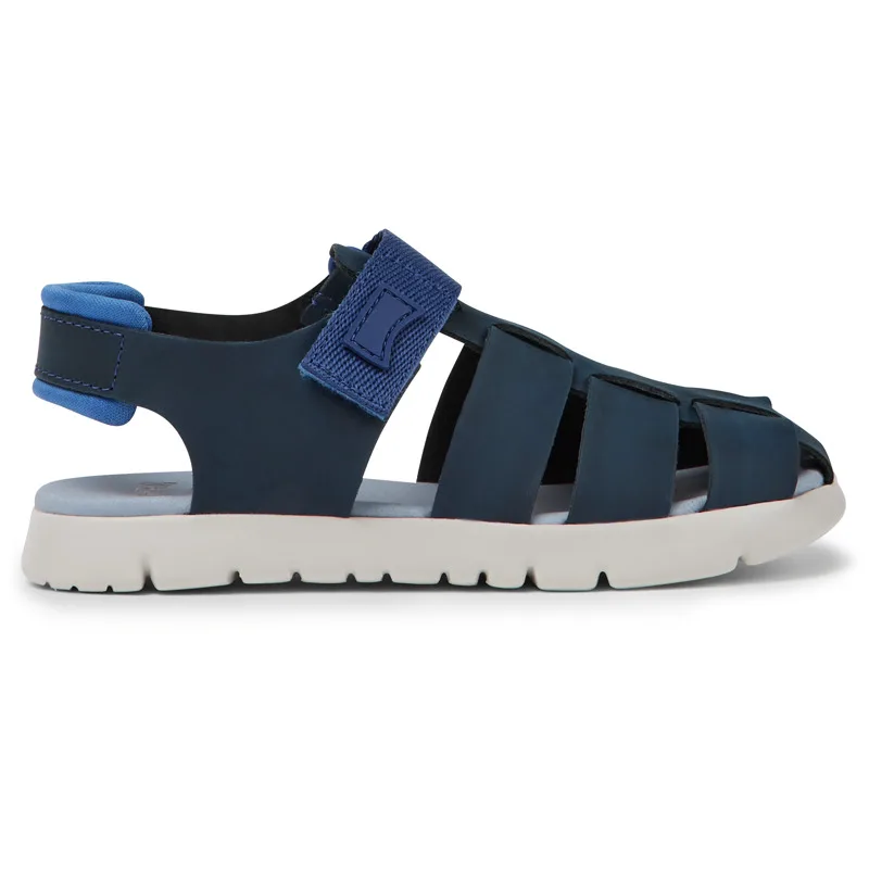CAMPER Oruga - Πέδιλα Για Κορίτσια - Μπλε, Μέγεθος 34, Smooth leather/Cotton fabric