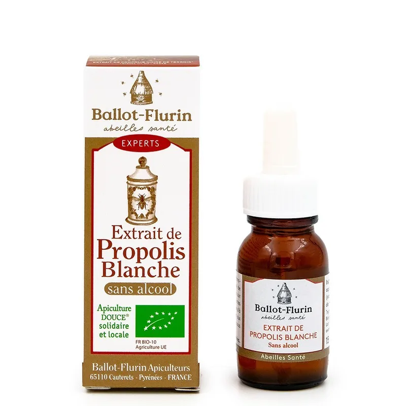 Ballot-Flurin White Propolis Extract Without Alcohol Organic 15ml