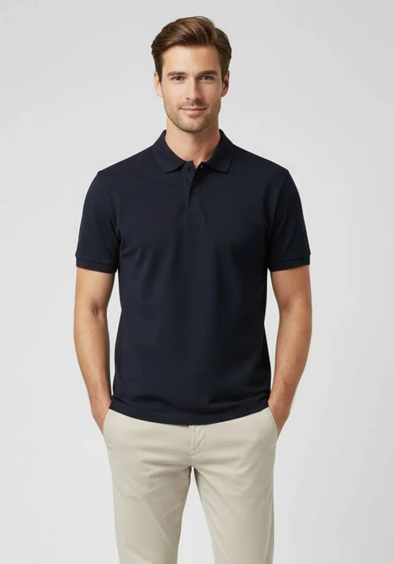Fynch Hatton Polo της σειράς Mercerized - 1504 1320 685 Navy