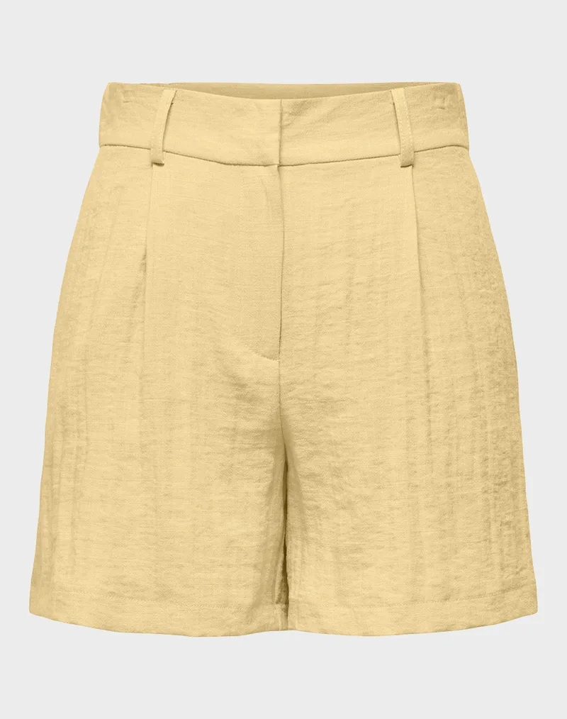 ONLY ONLITA HW LINEN LOOK SHORTS TLR 15370279-Sunlight Χρυσό