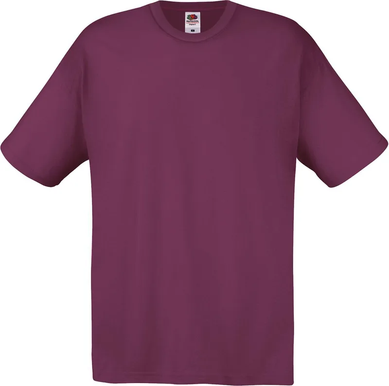 Original T-Shirt Fruit of the Loom 61-082-0 Burgundy