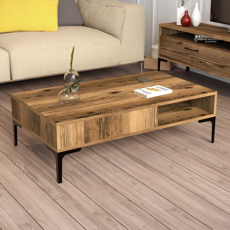Τραπεζάκι Σαλονιού Istanbul - Walnut 845Hct5268 105x32,6x60 cm