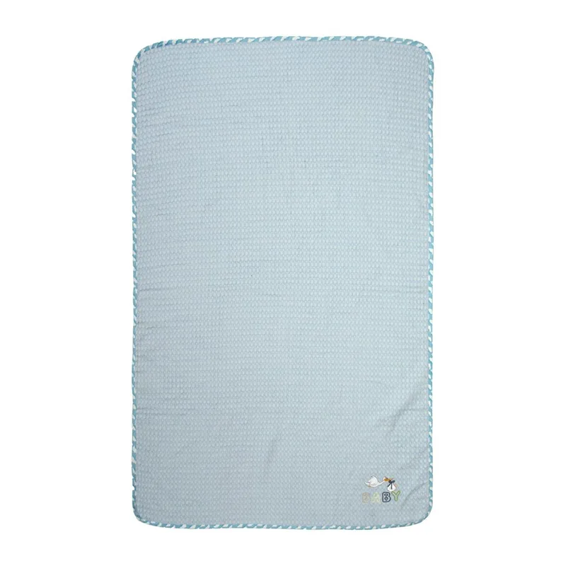 Κουβέρτα Πικέ Αγκαλιάς (80x110) Dimcol Stork 191 Sky Blue