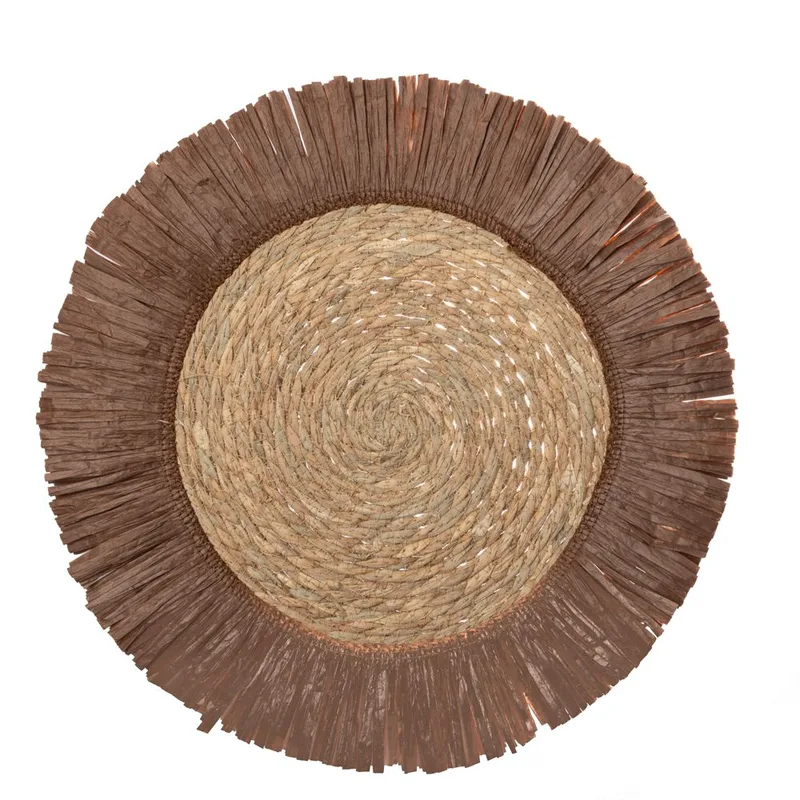 Σουπλά Ψάθινο Boho Natural-Καφέ Φ43εκ. iliadis 85656 (Σετ 2 Τεμάχια) (Υλικό: Ψάθινο, Χρώμα: Καφέ) - Iliadis - il_85656