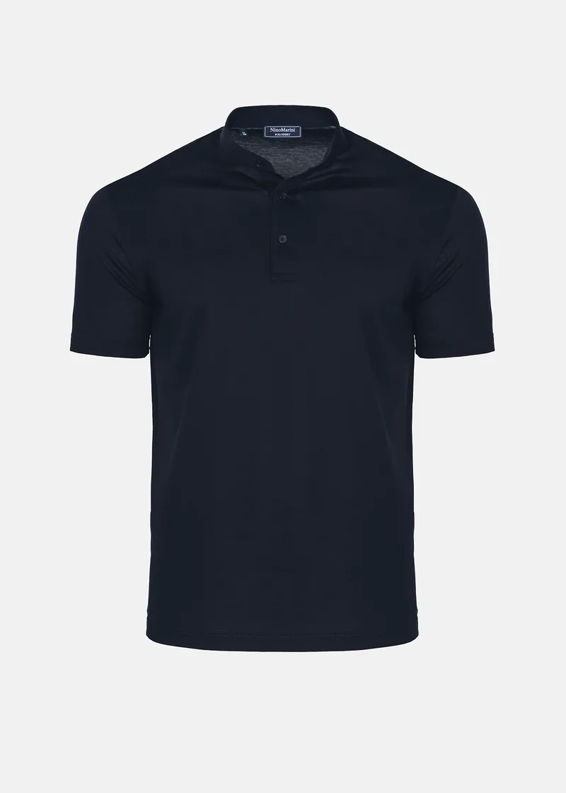 Nino Marini Polo Μπλούζα της σειράς Merci - XININ82200 00235 Blue Navy