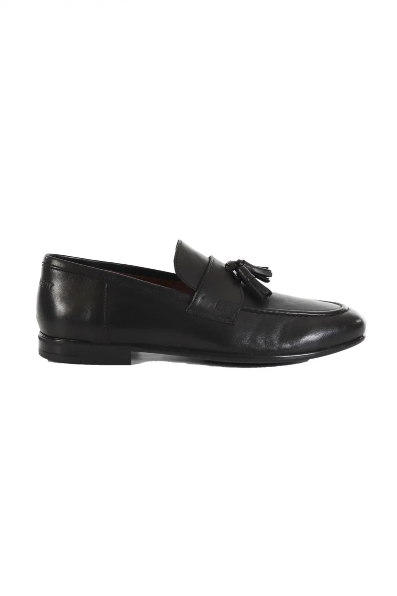 MARCO FERRETTI ΠΑΠΟΥΤΣΙΑ LOAFER ANTIK NAPPA WASHED ΜΑΥΡΟ
