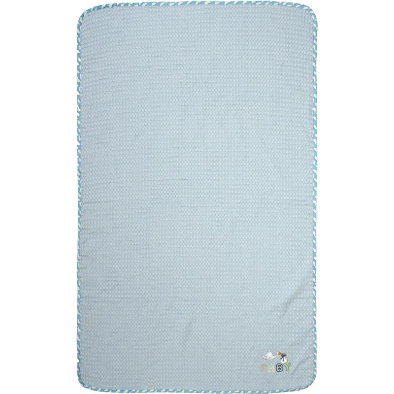 Κουβέρτα Πικέ Αγκαλιάς 80x110 Dimcol Stork 191 Blue