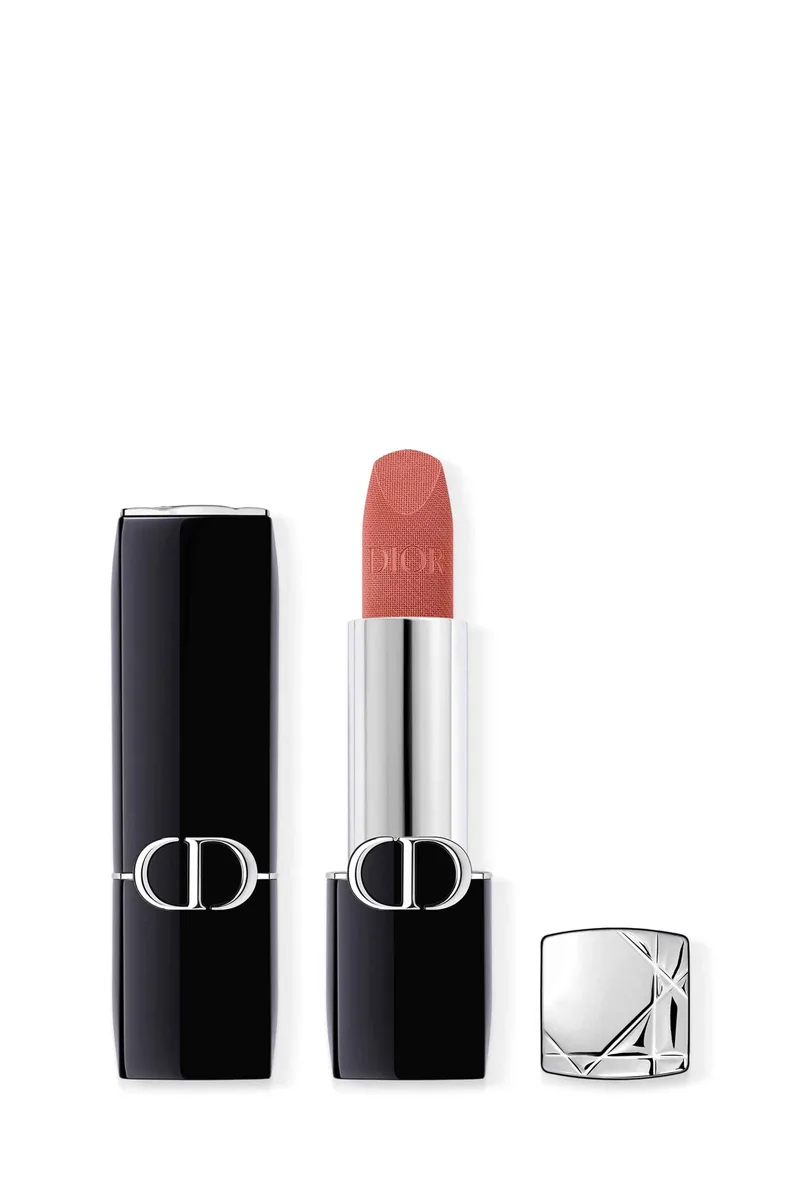 Dior Rouge Dior Lipstick - Comfort and Long Wear - Hydrating Floral Lip Care 217 Corolle Velvet Finish