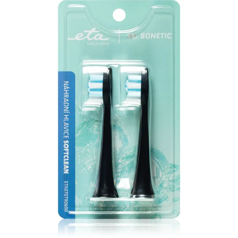ETA Sonetic Soft Clean 0707 90600 ανταλλακτική κεφαλή για οδοντόβουρτσα for ETA370790010, ETA770790000 2 τμχ